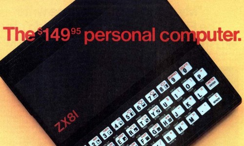 Персональный компактный компьютер Sinclair ZX81. 1982 год.